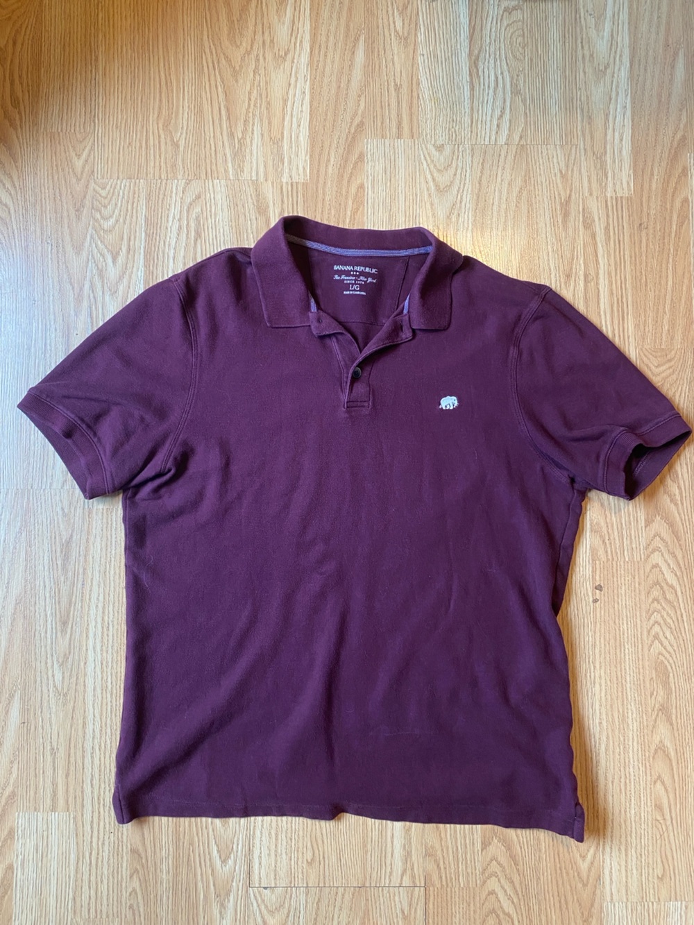 Banana Republic Burgundy Men's L Polo Shirt